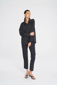 Mela Purdie Half Zip Blouse In Canyon F65 8632 - Pre-Order March Delivery
