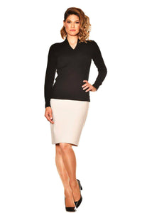 Paula Ryan Easy Fit Long Sleeve High Neck 9436