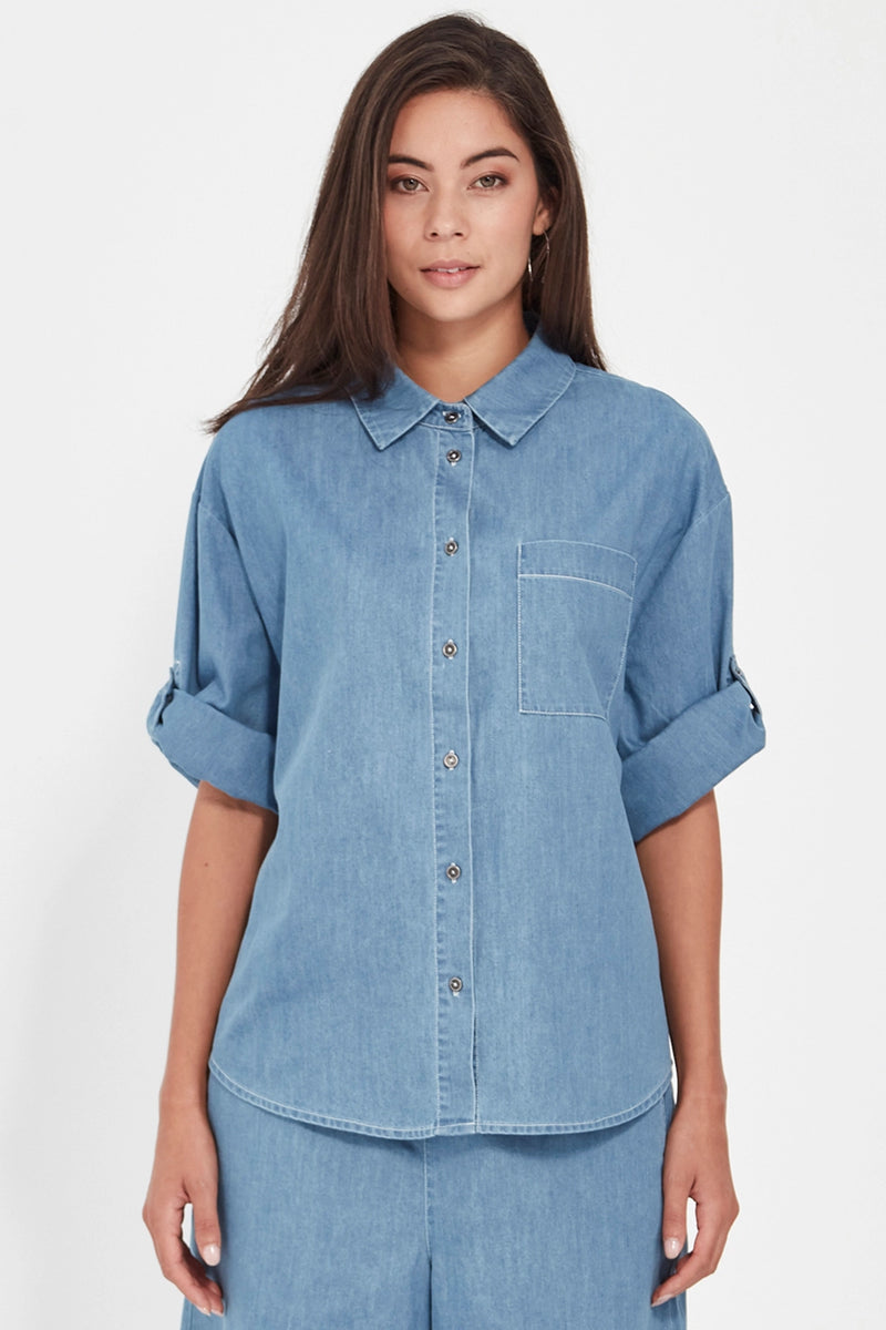Verge Alex Shirt in Denim 9981BR
