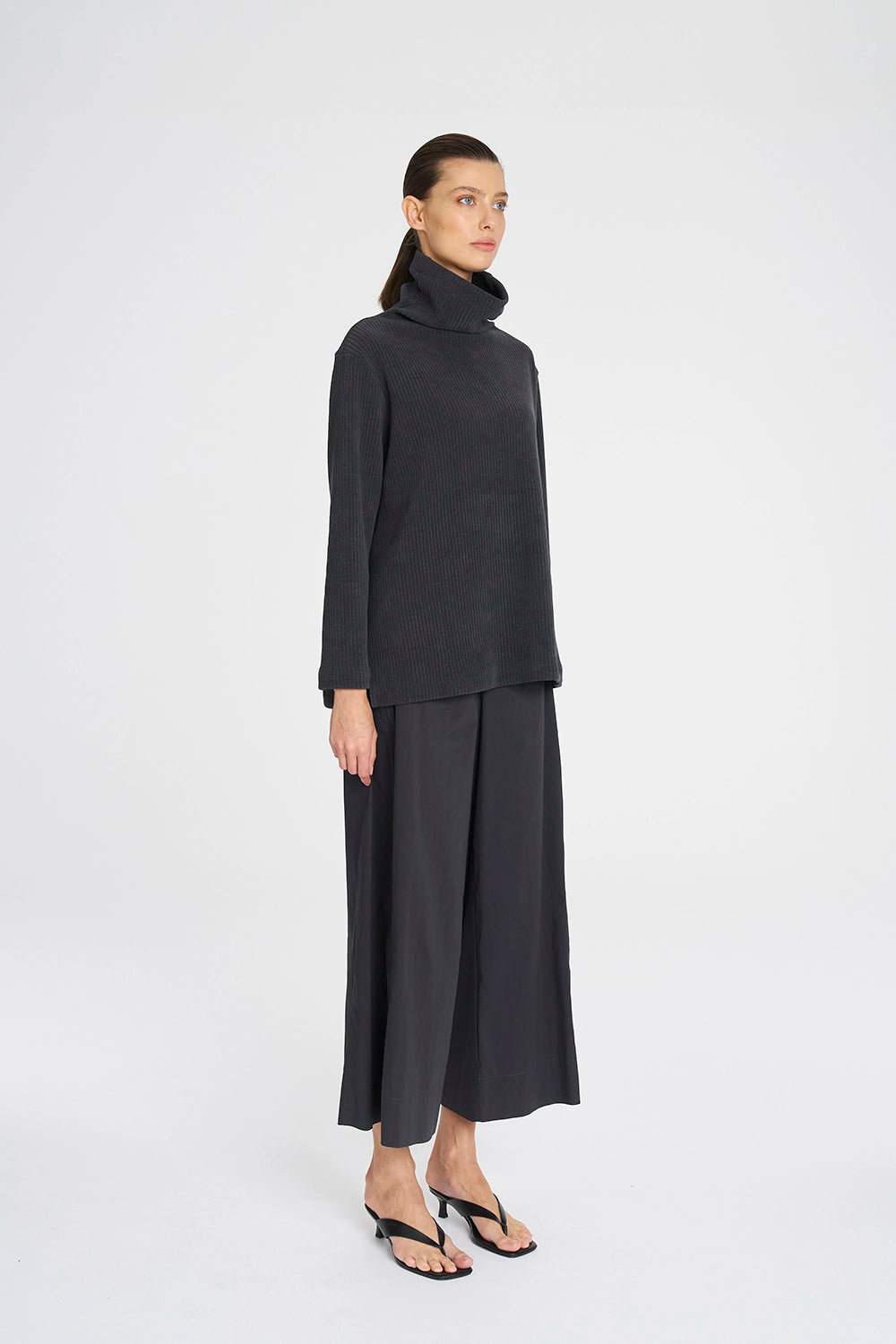 Mela Purdie Funnel Sweater In Phantom F090 8948 - Pre-Order March Delivery