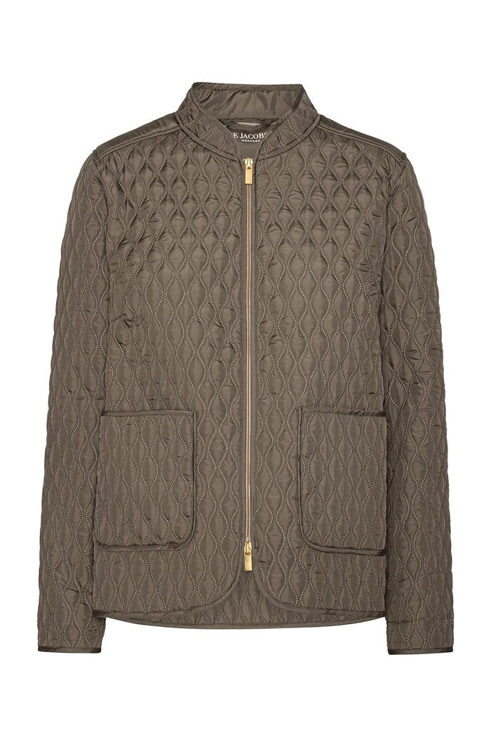 Ilse Jacobsen Short Quilt Jacket in Tarmac ALLY07