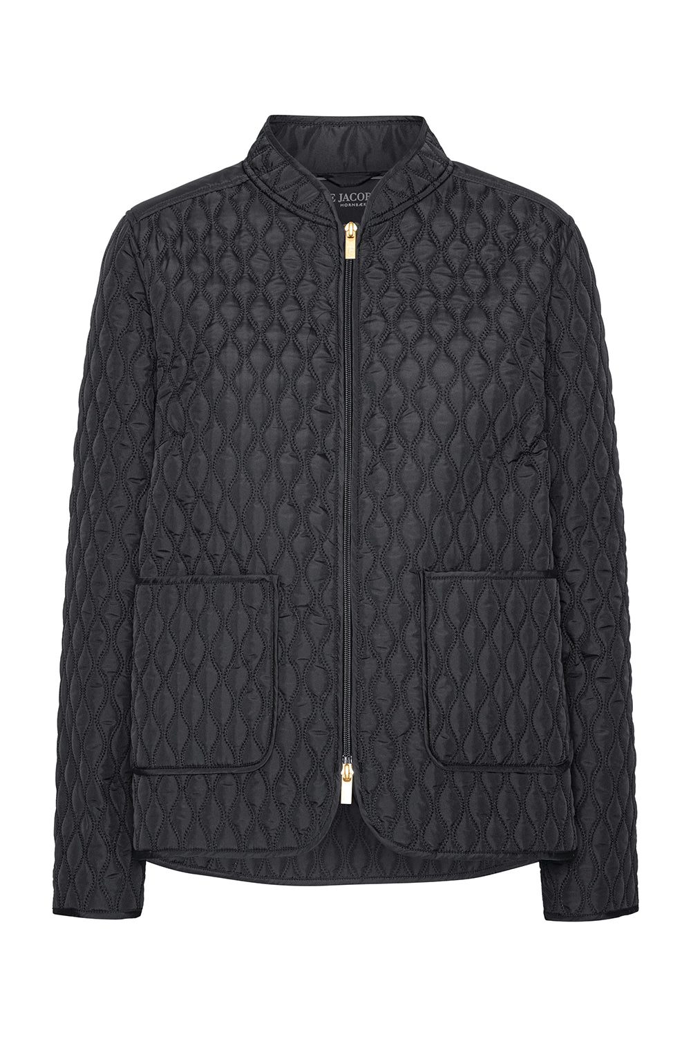 Ilse Jacobsen Short Quilt Jacket in Dark Indigo ALLY07