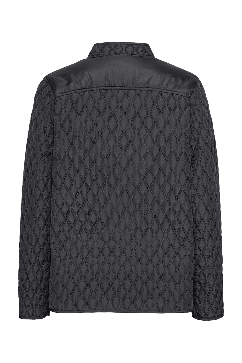 Ilse Jacobsen Short Quilt Jacket in Dark Indigo ALLY07