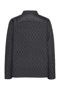 Ilse Jacobsen Short Quilt Jacket in Dark Indigo ALLY07