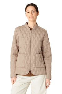 Ilse Jacobsen Short Quilt Jacket in Wheat AROS06