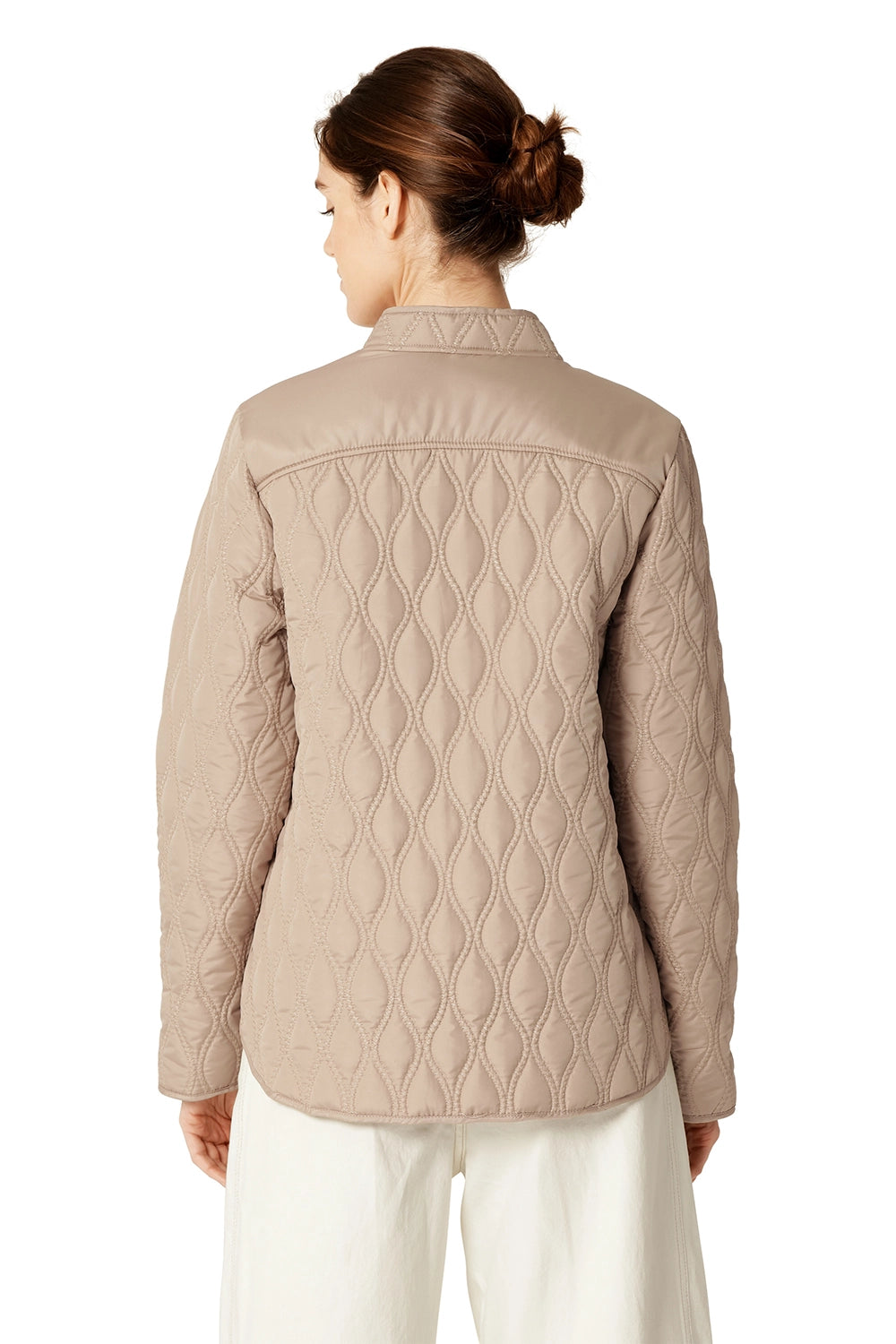 Ilse Jacobsen Short Quilt Jacket in Wheat AROS06