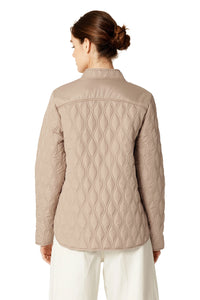 Ilse Jacobsen Short Quilt Jacket in Wheat AROS06