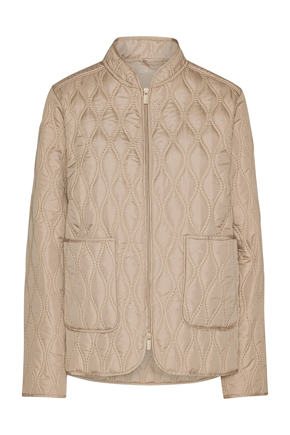 Ilse Jacobsen Short Quilt Jacket in Wheat AROS06