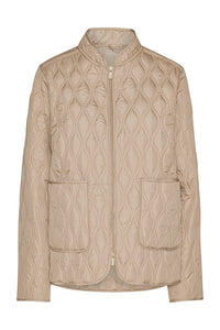 Ilse Jacobsen Short Quilt Jacket in Wheat AROS06