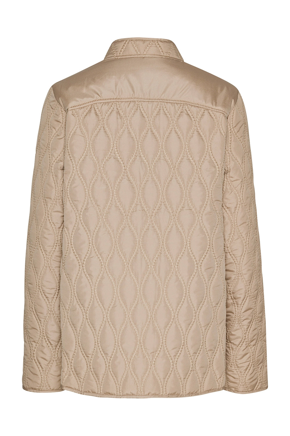 Ilse Jacobsen Short Quilt Jacket in Wheat AROS06