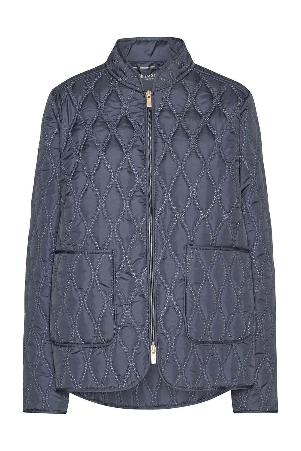 Ilse Jacobsen Short Quilt Jacket in Ombre Blue AROS06