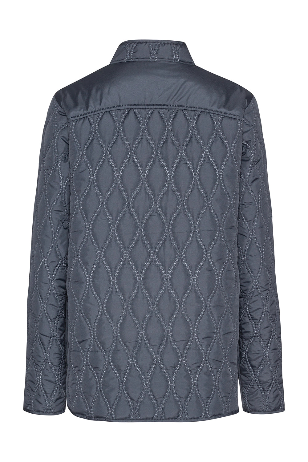 Ilse Jacobsen Short Quilt Jacket in Ombre Blue AROS06