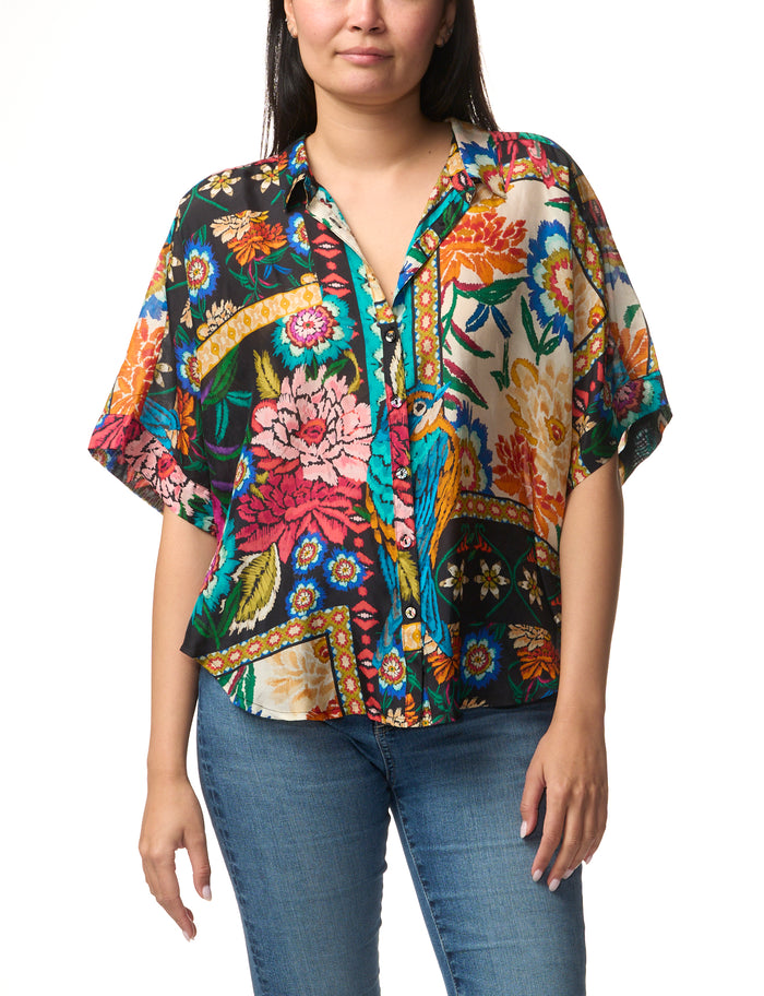 Johnny Was The Audrey Short Sleeve Shirt - Eirene AUC17325-9 - Pre-Order August Delivery