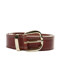 Mos Mosh Stitch Leather Belt 156800