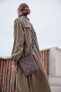 Ilse Jacobsen Cross-Body Shopper in Chocolate Brown CHIP03