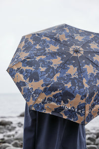 Ilse Jacobsen Logo Umbrella in Ombre Blue UMBRELLA01