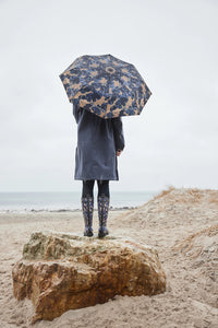 Ilse Jacobsen Logo Umbrella in Ombre Blue UMBRELLA01