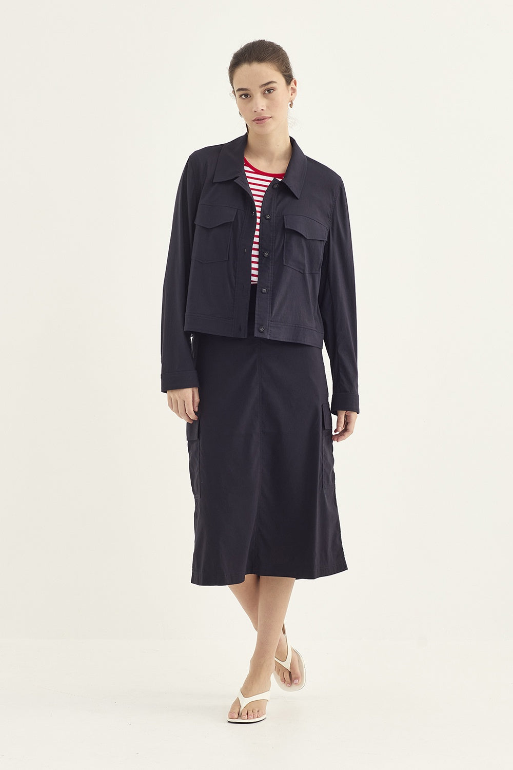 Verge Acrobat Porter Skirt in French Ink 1326LW