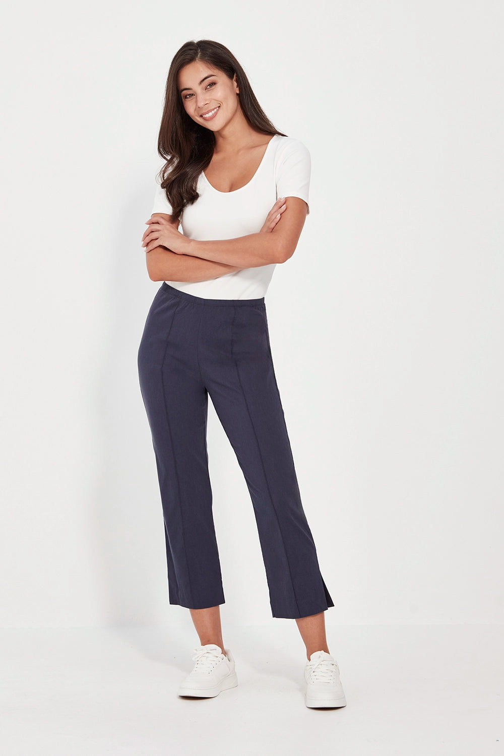Verge Acrobat 7|8 Pant in Denim Marle V5681