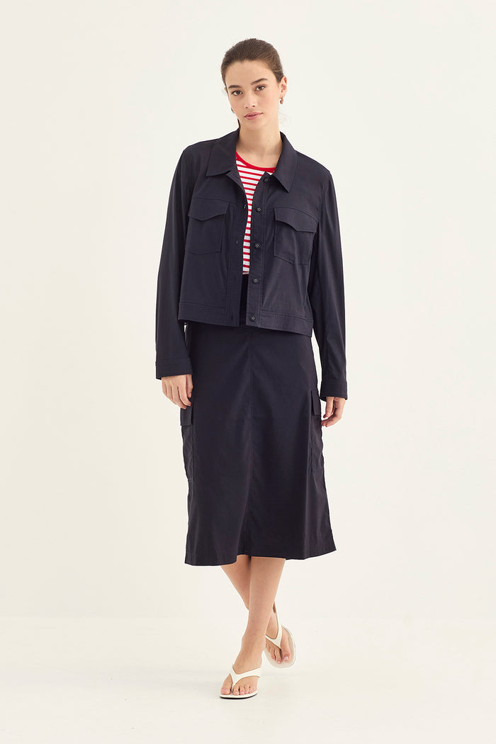 Verge Acrobat Porter Skirt in French Ink 1326LW