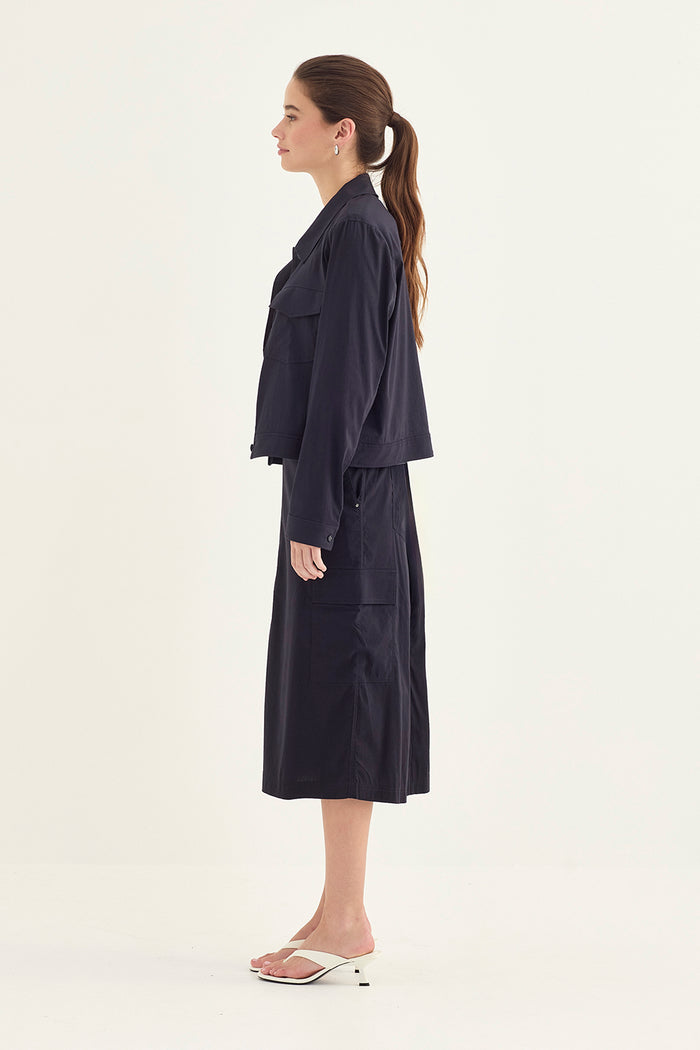 Verge Acrobat Porter Skirt in French Ink 1326LW