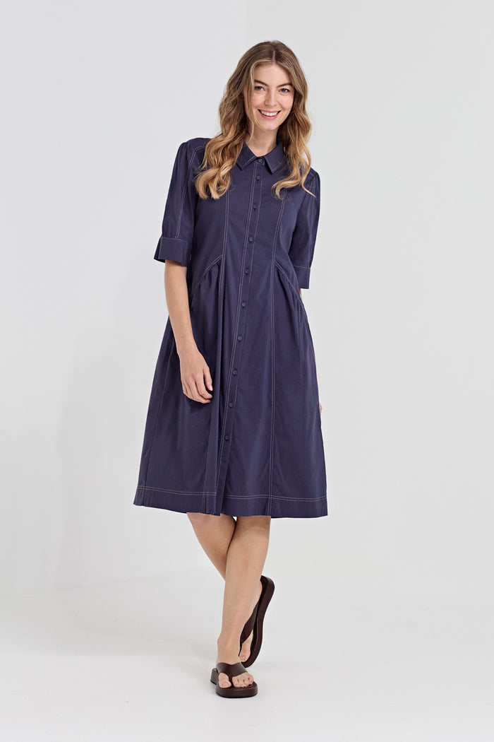 Verge Acrobat Rosie Dress in Denim Marle 1409LW
