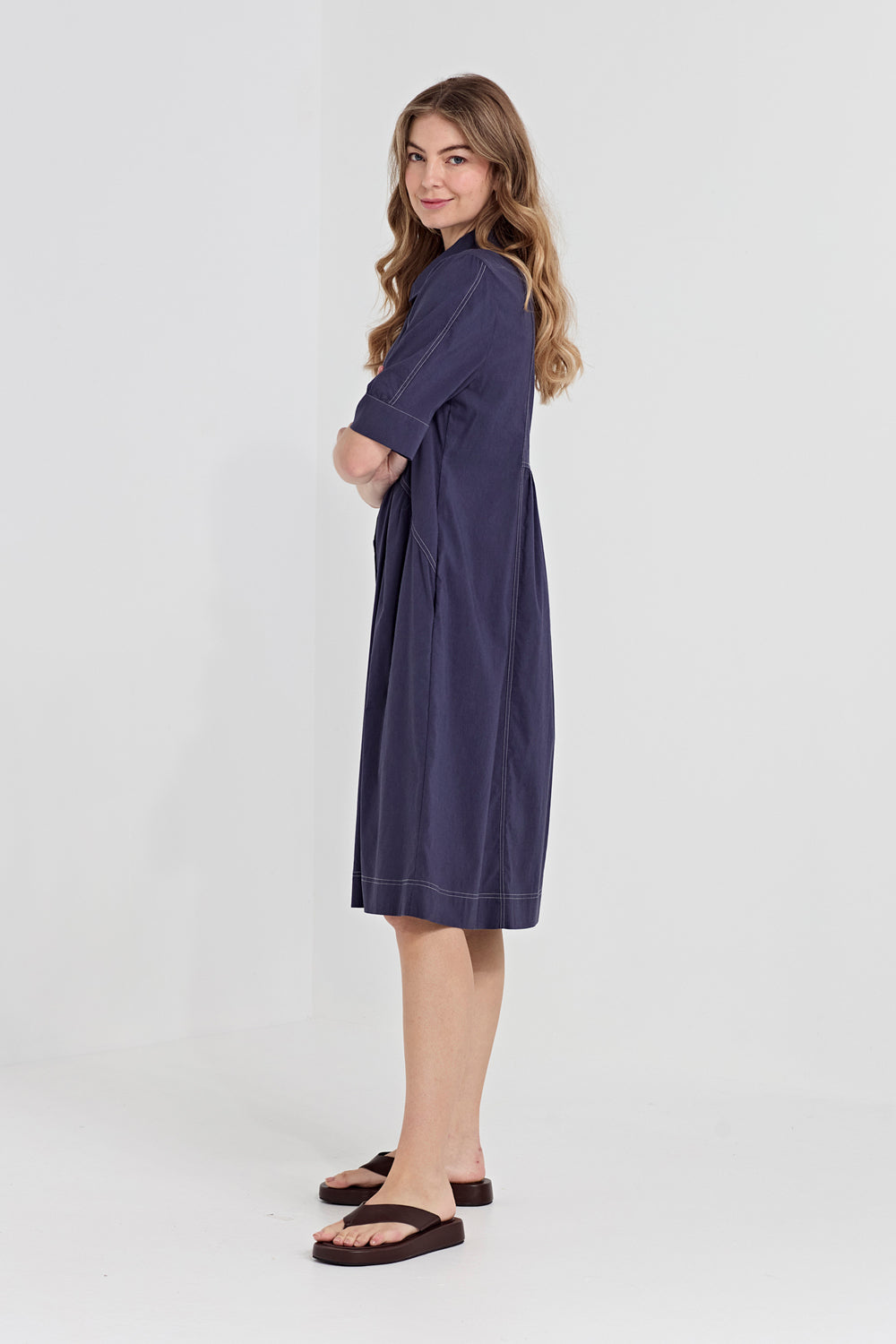 Verge Acrobat Rosie Dress in Denim Marle 1409LW