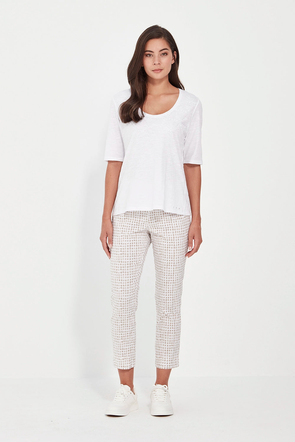 Verge Acrobat Tile 7/8 Pant in Bark Print 9873LW