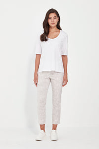 Verge Acrobat Tile 7/8 Pant in Bark Print 9873LW