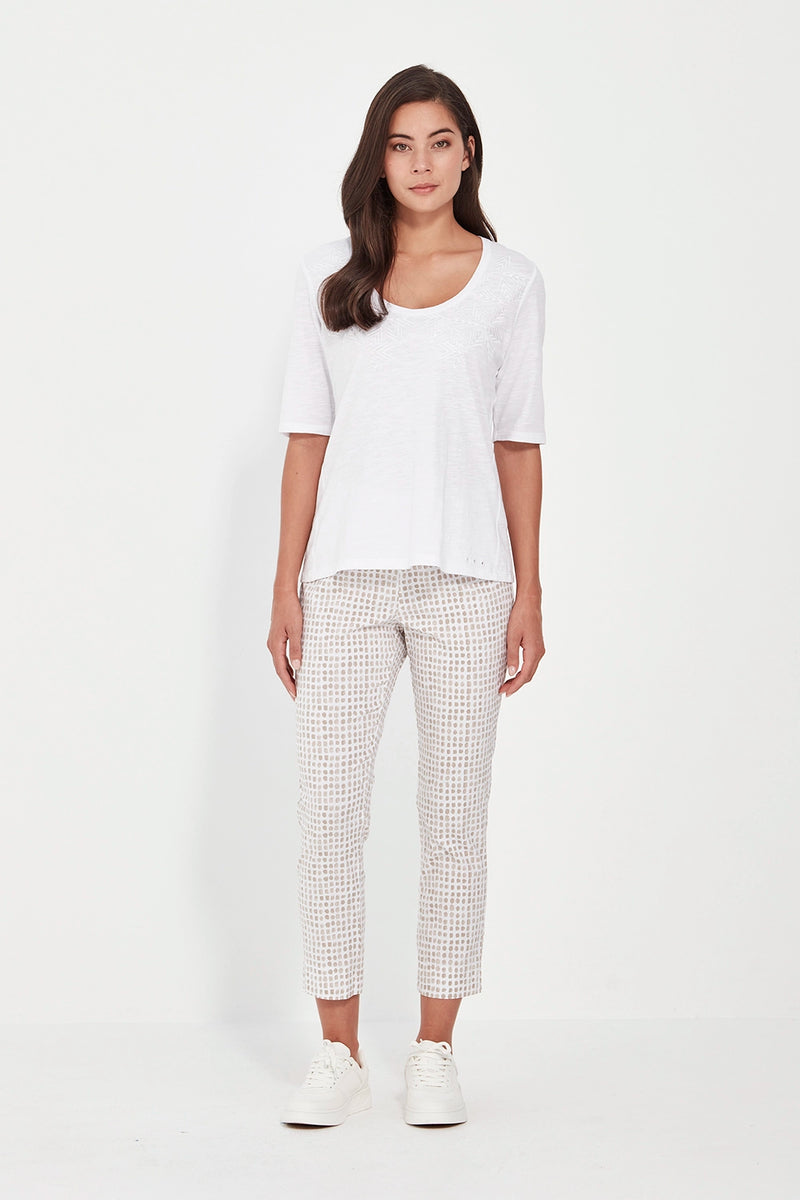 Verge Acrobat Tile 7/8 Pant in Bark Print 9873LW