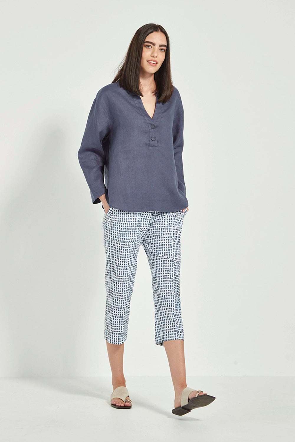 Verge Acrobat Tile Cargo Short in Denim Print 9875LW