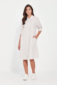 Verge Acrobat Tile Dress in Bark Print 9927LW