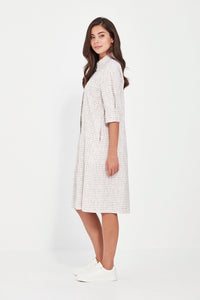 Verge Acrobat Tile Dress in Bark Print 9927LW