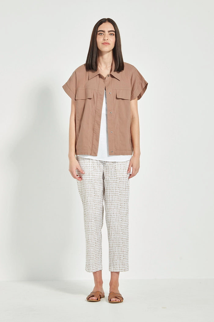 Verge Acrobat Tile Pant in Bark Print 9871LW