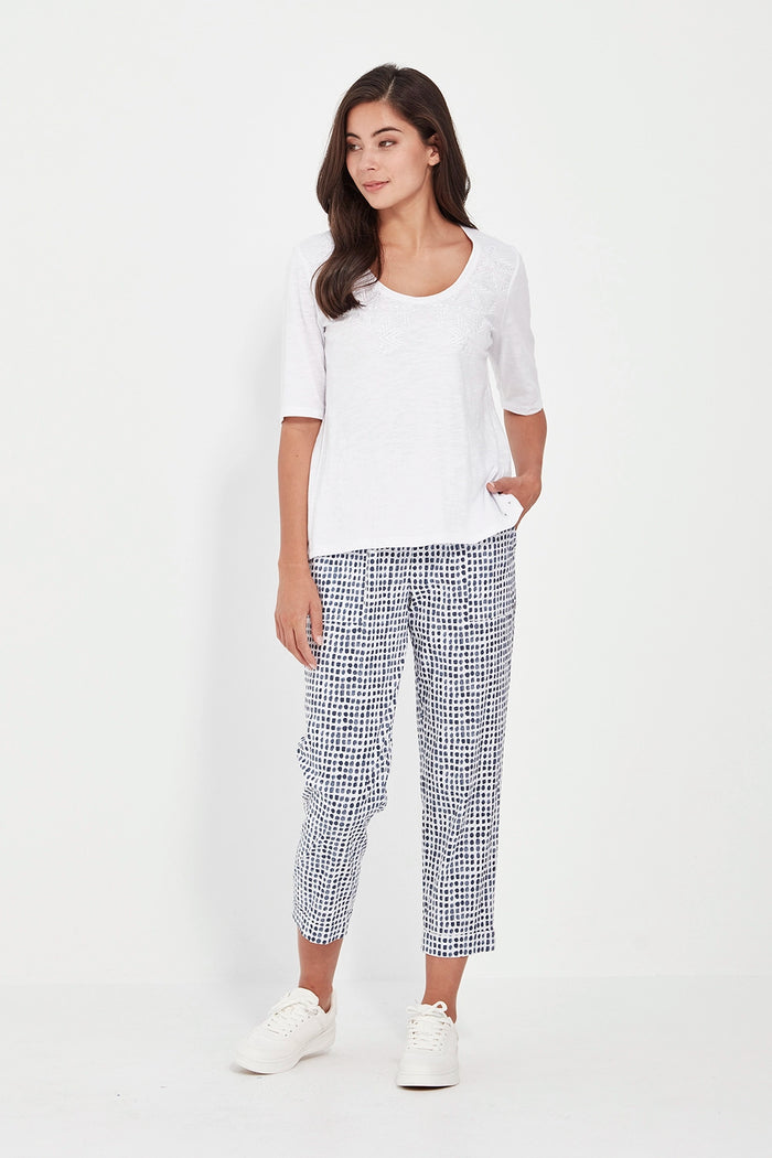 Verge Acrobat Tile Pant in Denim Print 9871LW