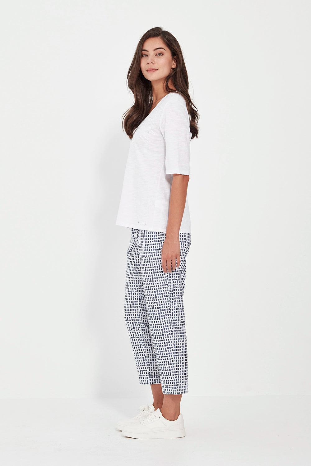 Verge Acrobat Tile Pant in Denim Print 9871LW