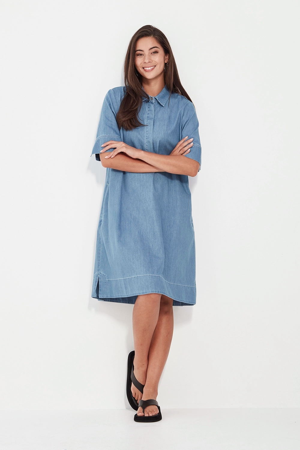 Verge Alex Dress in Denim 9980BR