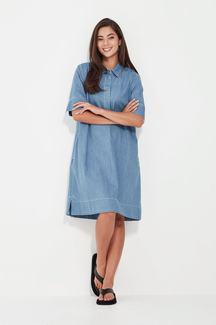 Verge Alex Dress in Denim 9980BR