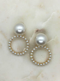 Samantha Rose Alva Pearl Earrings