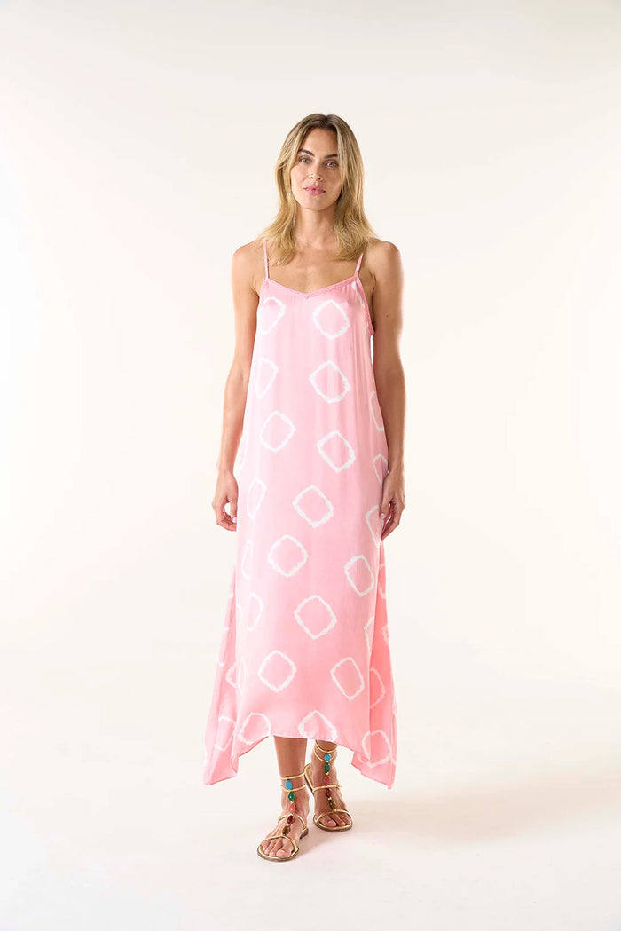 One Season Llew Slip Atlas Flamingo Cupro Pink