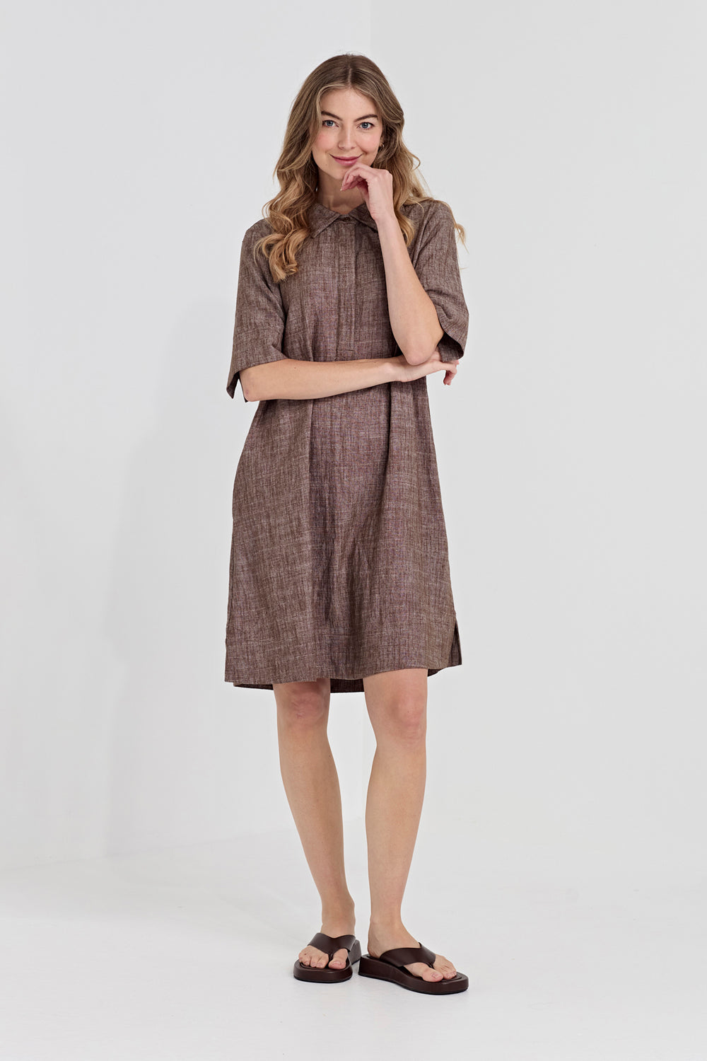 Verge Avery Dress in Cocoa 1420BR