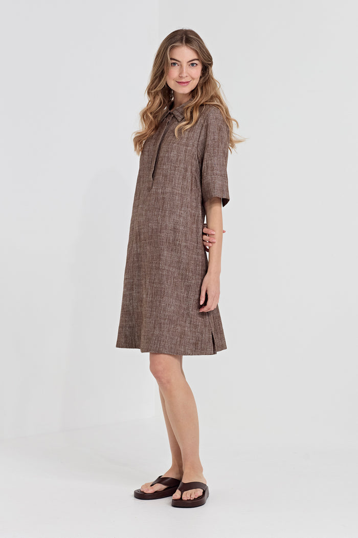 Verge Avery Dress in Cocoa 1420BR