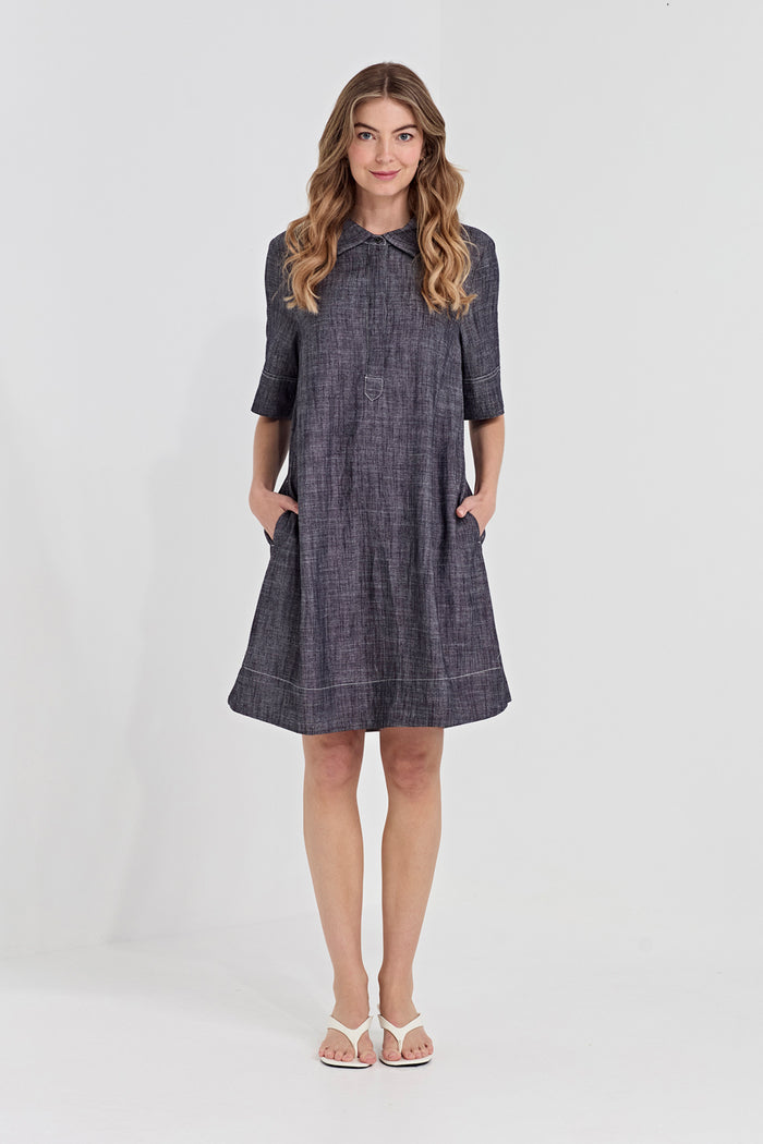 Verge Avery Dress in Ink 1420BR