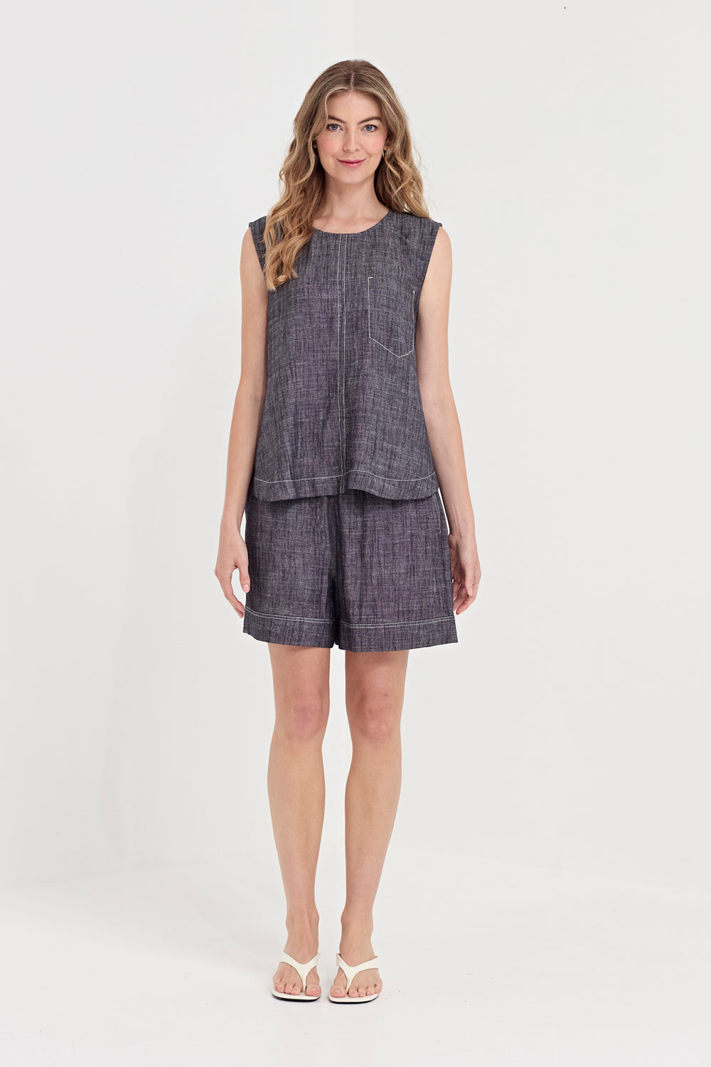 Verge Avery Tank in Ink 1418BR