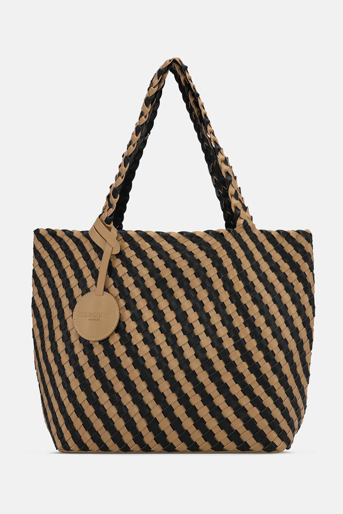 Ilse JacobsenTote Bag Braided in Incense Black BAG06C