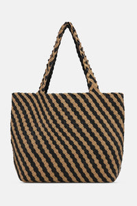 Ilse JacobsenTote Bag Braided in Incense Black BAG06C