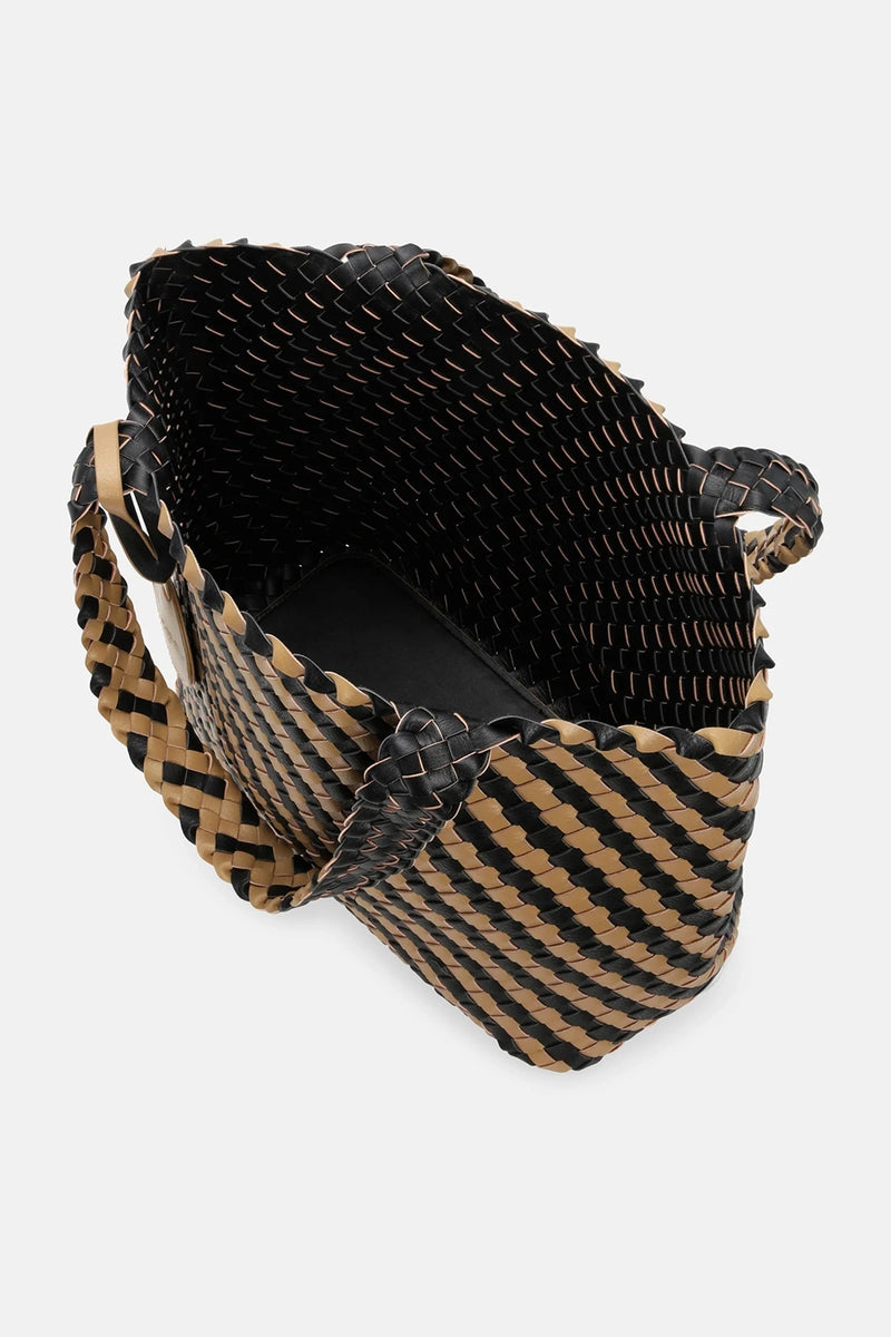 Ilse JacobsenTote Bag Braided in Incense Black BAG06C
