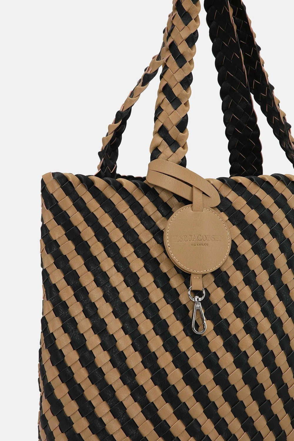 Ilse JacobsenTote Bag Braided in Incense Black BAG06C