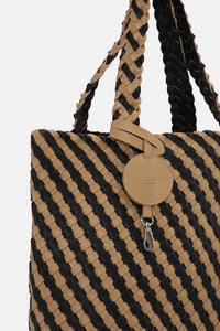 Ilse JacobsenTote Bag Braided in Incense Black BAG06C