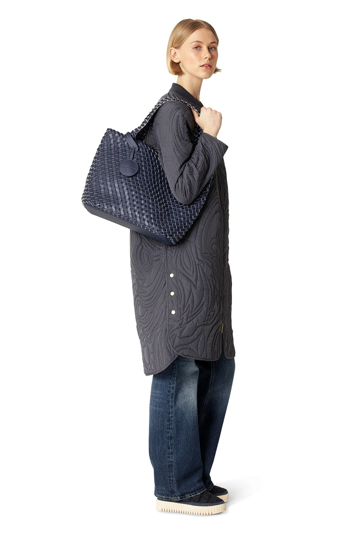 Ilse Jacobsen Tote Bag in Ombre Blue BAG06C